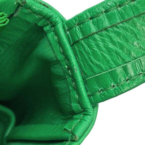 Bottega Veneta Candy Cassette Shoulder Bag, Calf Leather, 667048, Green, Hand...